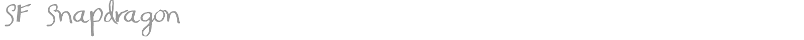 SF Snapdragon font preview